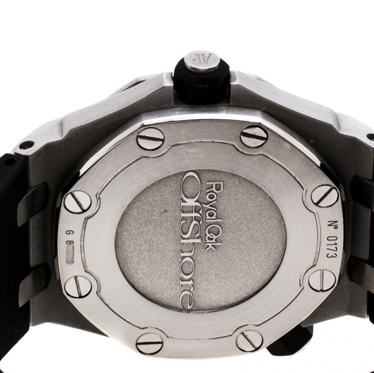 Pre Owned Audemars Piguet Black Stainles Steel Royal Oak Diver Men's Wristwatch 42 mm