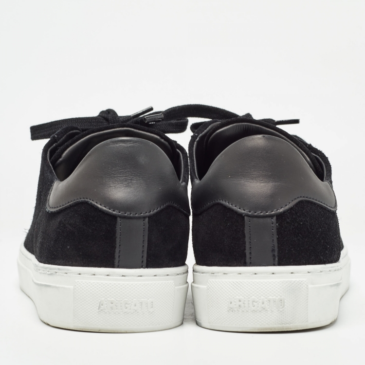 Pre Owned Axel Arigato Black Suede and Leather Low Top Sneakers Size 42