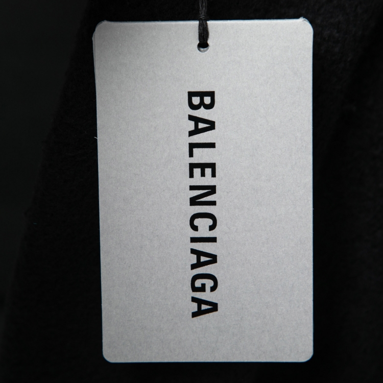 Pre Owned Balenciaga Black Cotton Speed Hunters Graphic Printed Hoodie S