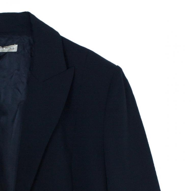 Pre Owned Balenciaga Black Tailored Blazer M