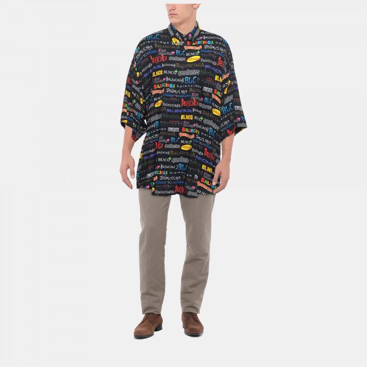 Pre Owned Balenciaga Viscose Shirt 38