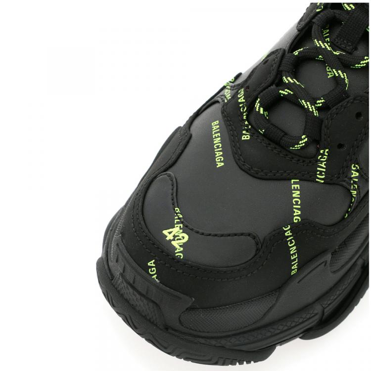 Pre Owned Balenciaga Black Triple S Sneakers 42