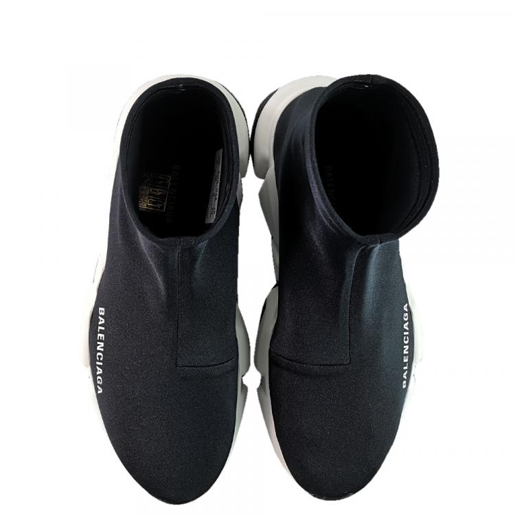 Pre Owned Balenciaga Black Stretch Sneaker Size 39