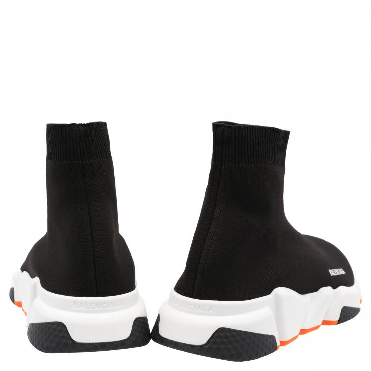 Pre Owned Balenciaga White Speed Trainers Size 40