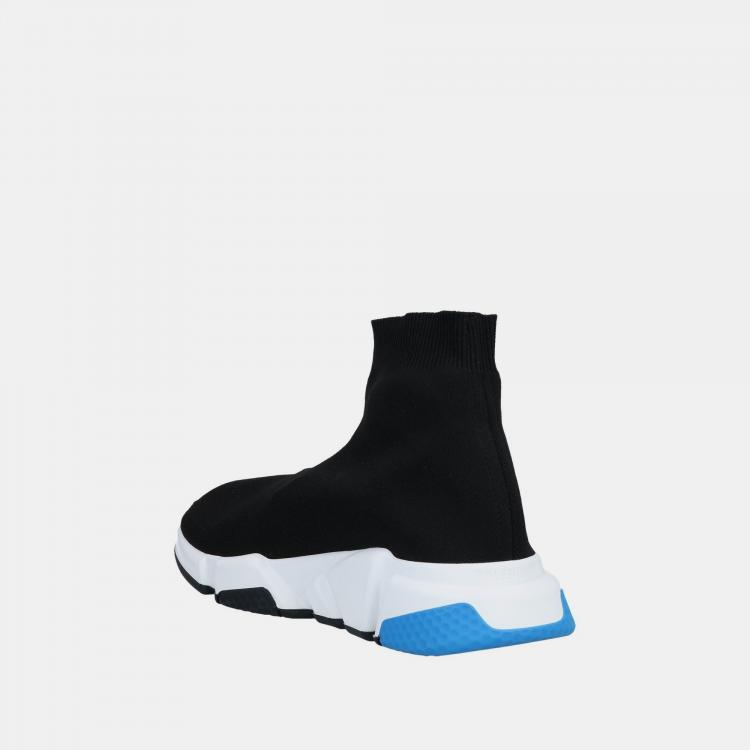 Pre Owned Balenciaga Black Knit Fabric Sneakers Size 41
