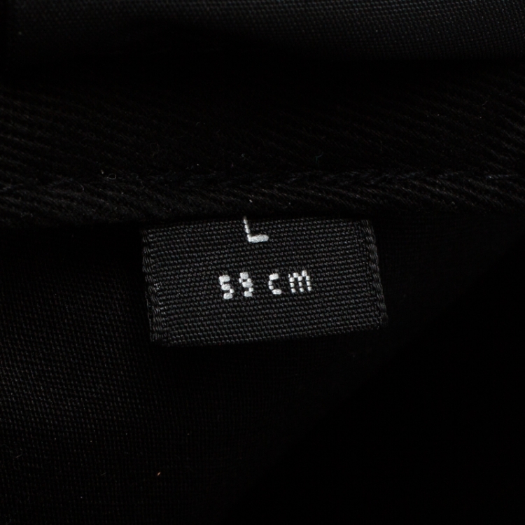 Pre Owned Balenciaga Black Canvas Logo Embroidered Baseball Cap L