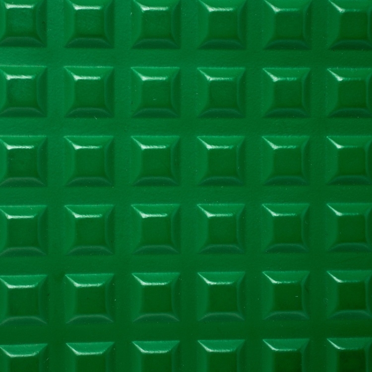 Pre Owned Balenciaga Green Leather Grid Square Bifold Wallet
