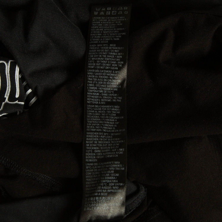 Pre Owned Balenciaga Black Cotton Speed Hunter Upside Down Oversized T-Shirt L