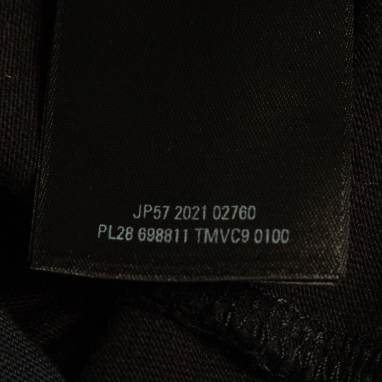 Pre Owned Balenciaga Black Cotton Speed Hunter Upside Down Oversized T-Shirt L