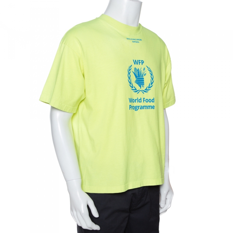 Balenciaga World Food Programme LongSleeve Tshirt in Black Cotton  ref691922  Joli Closet