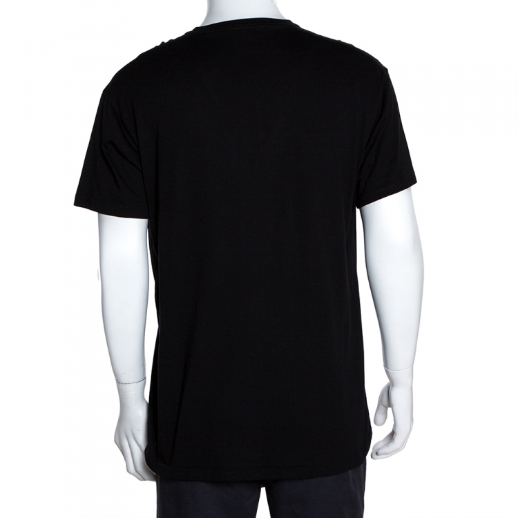 Pre Owned Balenciaga Black Cotton Lowercase Logo Print T Shirt XS