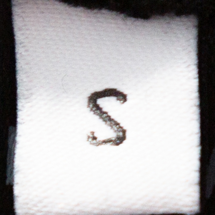 Pre Owned Balenciaga Black Logo Print Washed Cotton Oversized Hoodie S