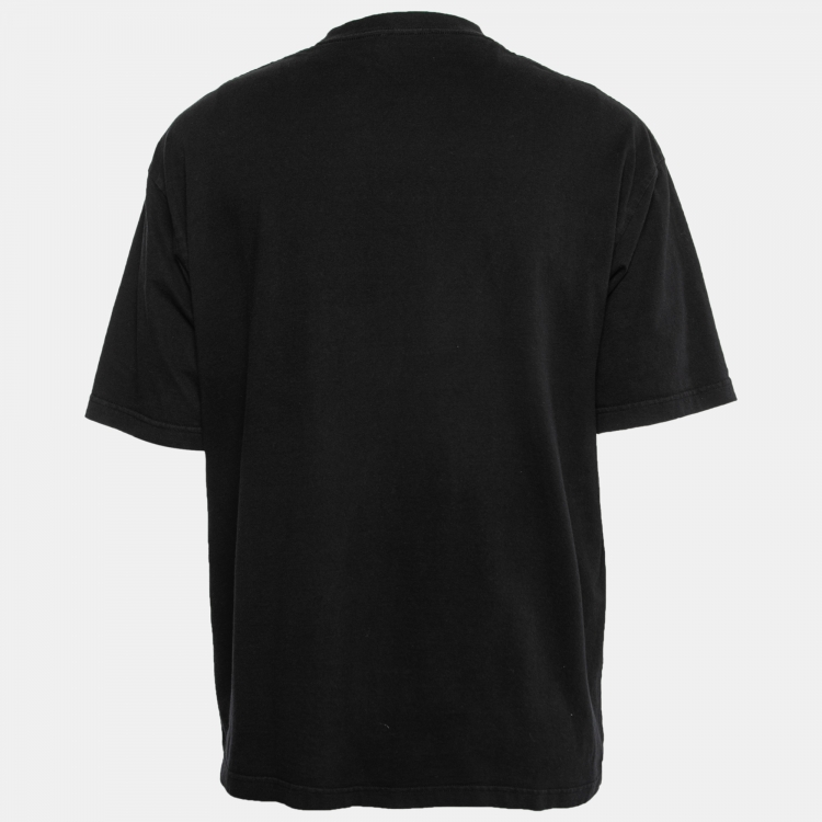 forudsætning kabel Forbigående Balenciaga Black Logo Print Cotton Oversized T-Shirt S Balenciaga | TLC
