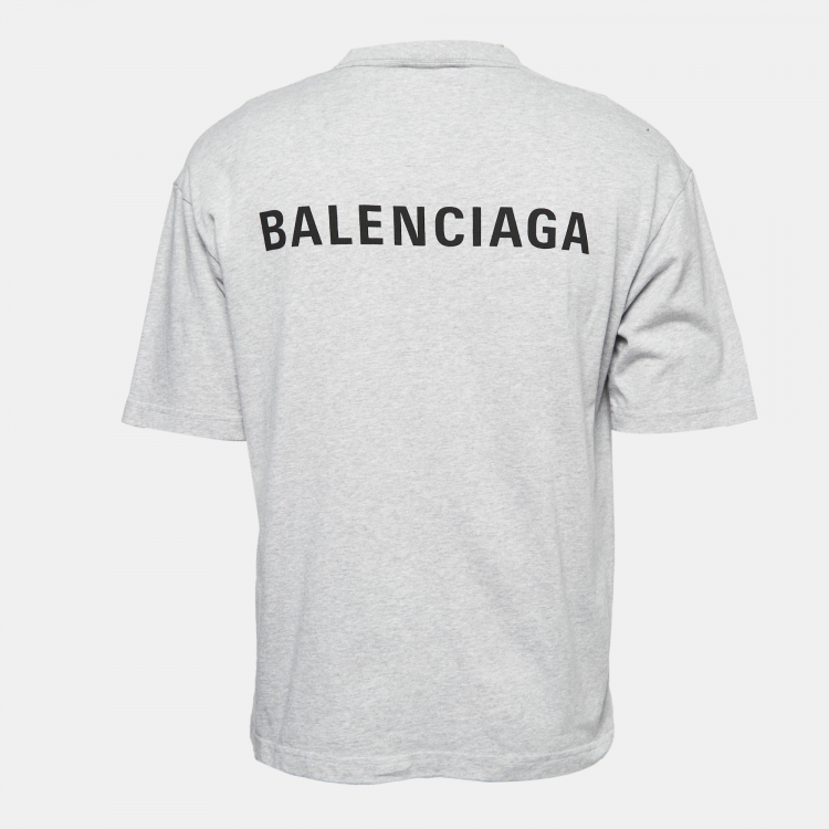 Balenciaga signature logo print cotton shirt