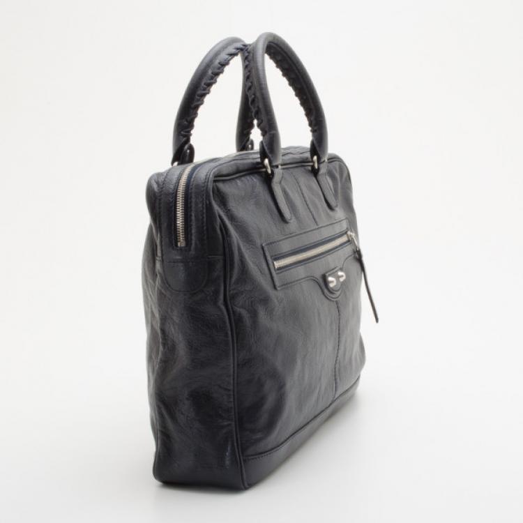 Pre Owned Balenciaga Black Mens Fettuccia Cerata Bag