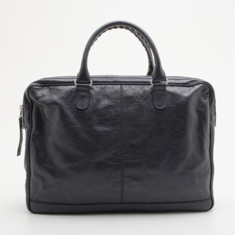 Pre Owned Balenciaga Black Mens Fettuccia Cerata Bag
