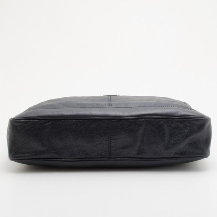Pre Owned Balenciaga Black Mens Fettuccia Cerata Bag