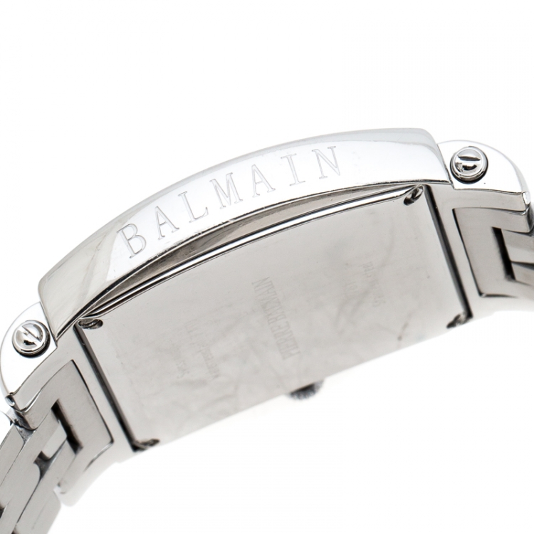 Pre Owned Balmain Silver Stainless Steel Arcade 2791 Men's Wristwatch 37 mm