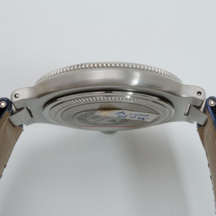 Pre Owned Baume & Mercier Formula S Orange Toned Bezel Unisex Wristwatch