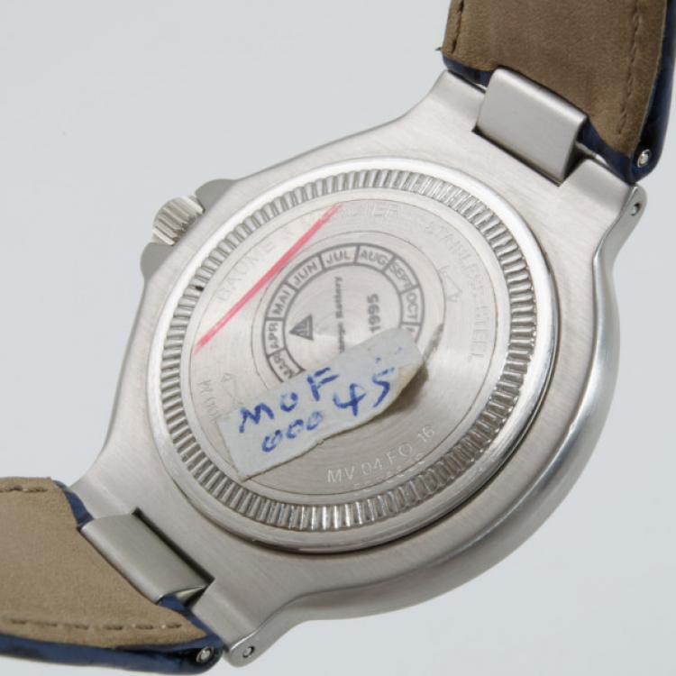 Pre Owned Baume & Mercier Formula S Orange Toned Bezel Unisex Wristwatch