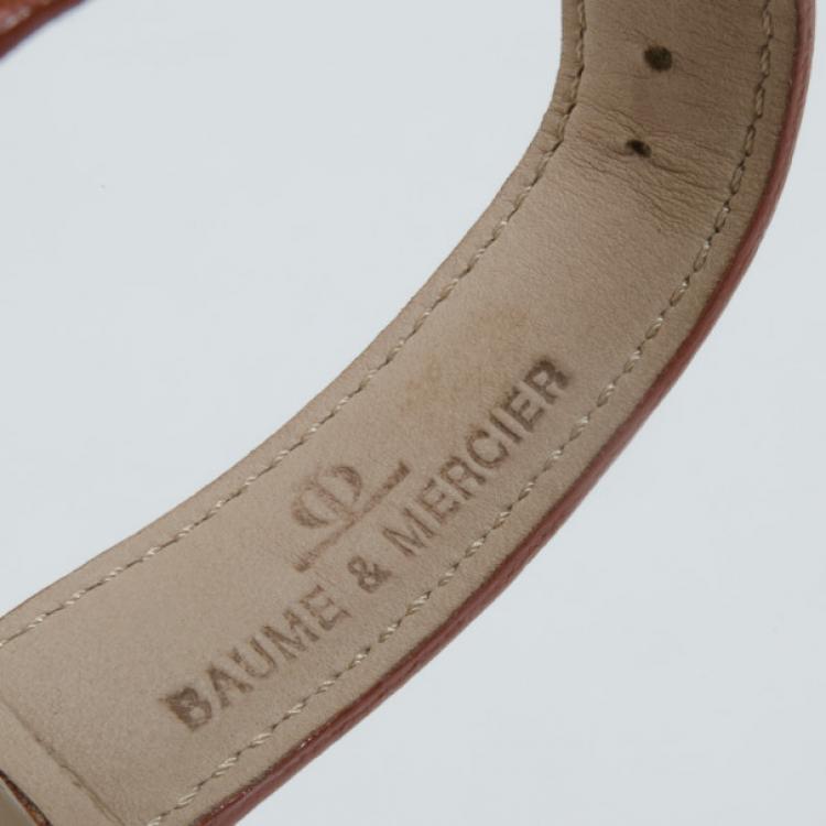 Pre Owned Baume & Mercier Regulateur Inox Plated Stainless Steel Unisex Wristwatch