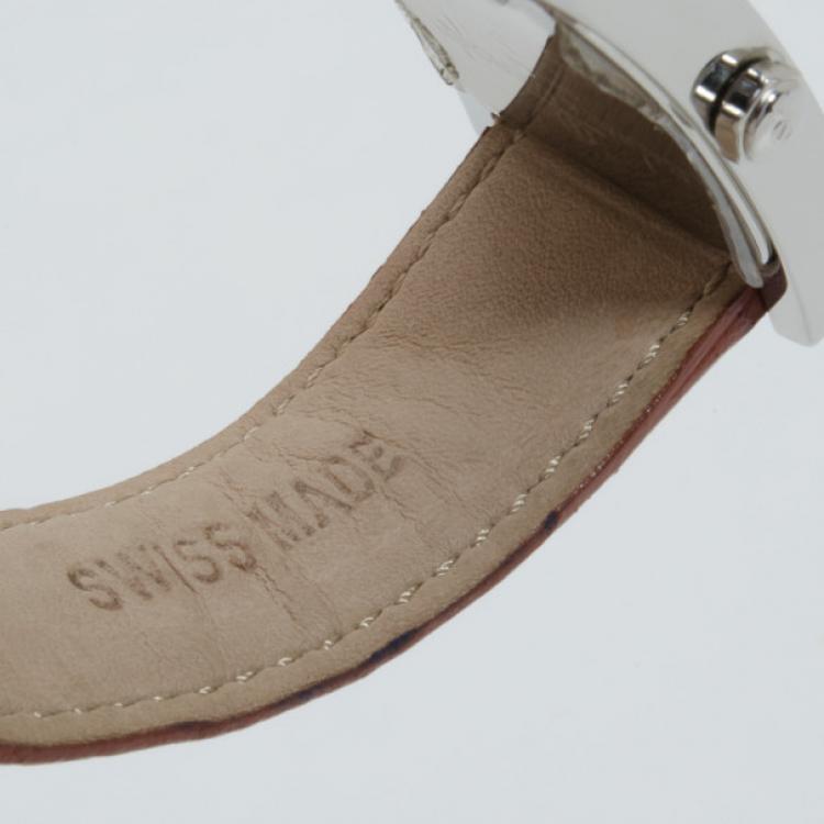 Pre Owned Baume & Mercier Regulateur Inox Plated Stainless Steel Unisex Wristwatch