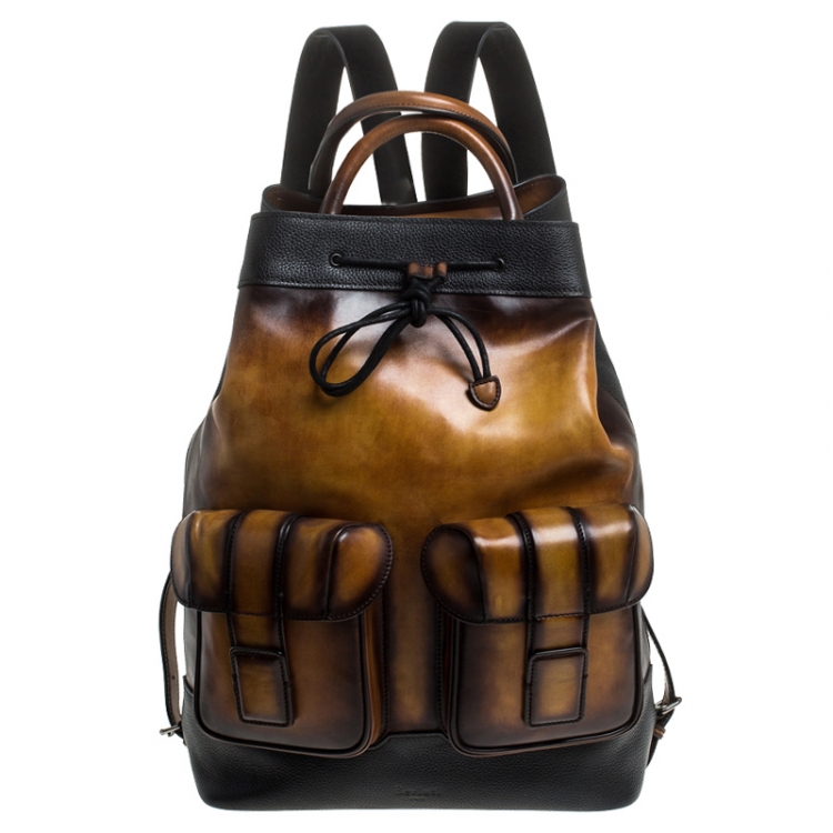 Berluti Brown Leather Horizon Backpack Berluti | The Luxury Closet