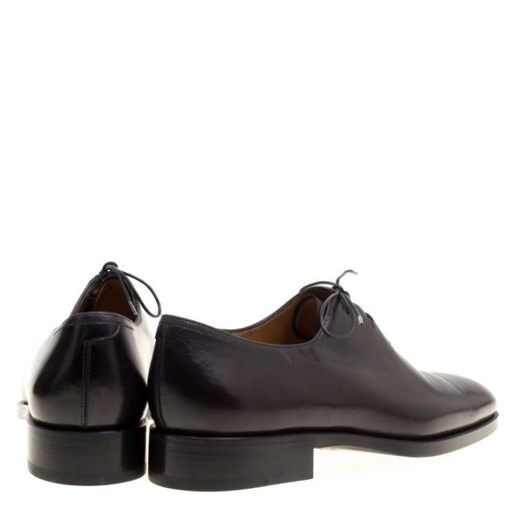 Pre Owned Berluti Black Leather Alessandro Oxfords Size 41