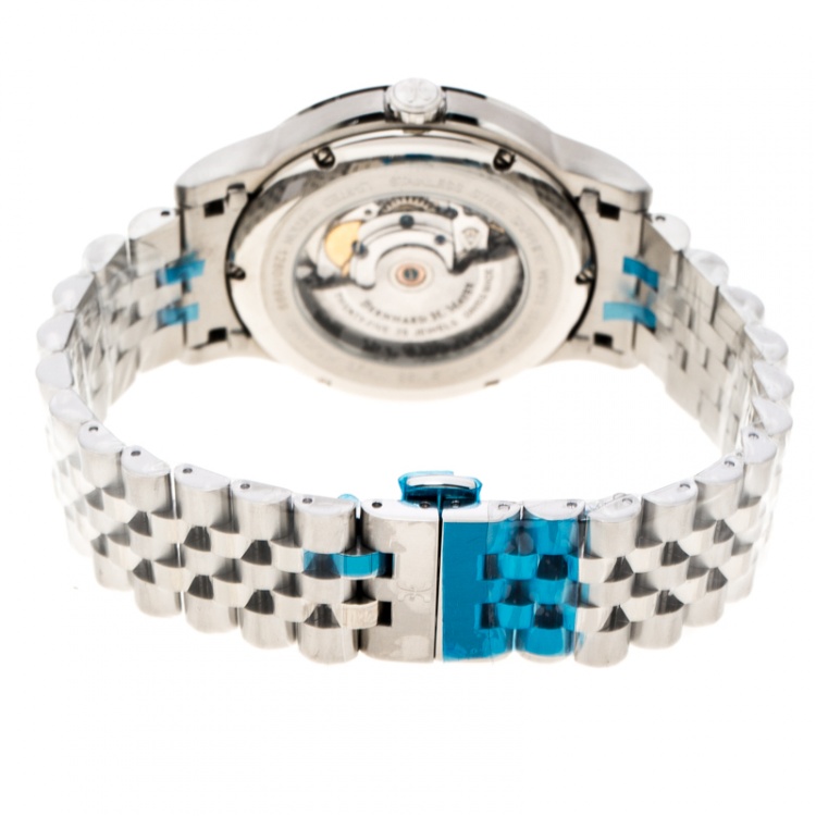 Pre Owned Bernhard H Mayer Silver Stainless Steel Chronos Limited Edition Men's Wristwatch 42MM