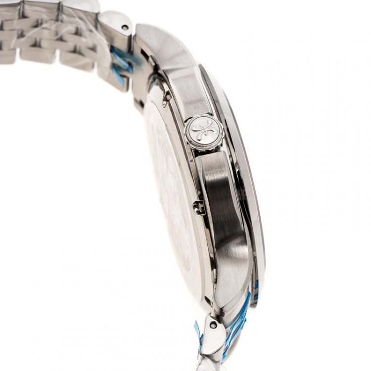 Pre Owned Bernhard H Mayer Silver Stainless Steel Chronos Limited Edition Men's Wristwatch 42MM