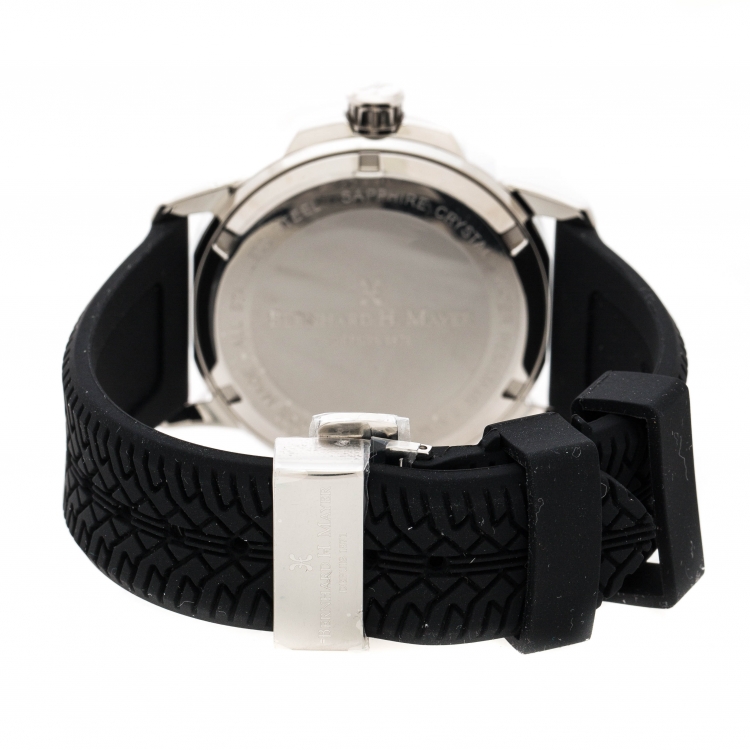 Pre Owned Bernhard H Mayer Blue Stainless Steel Drift Men's Wristwatch 44 mm