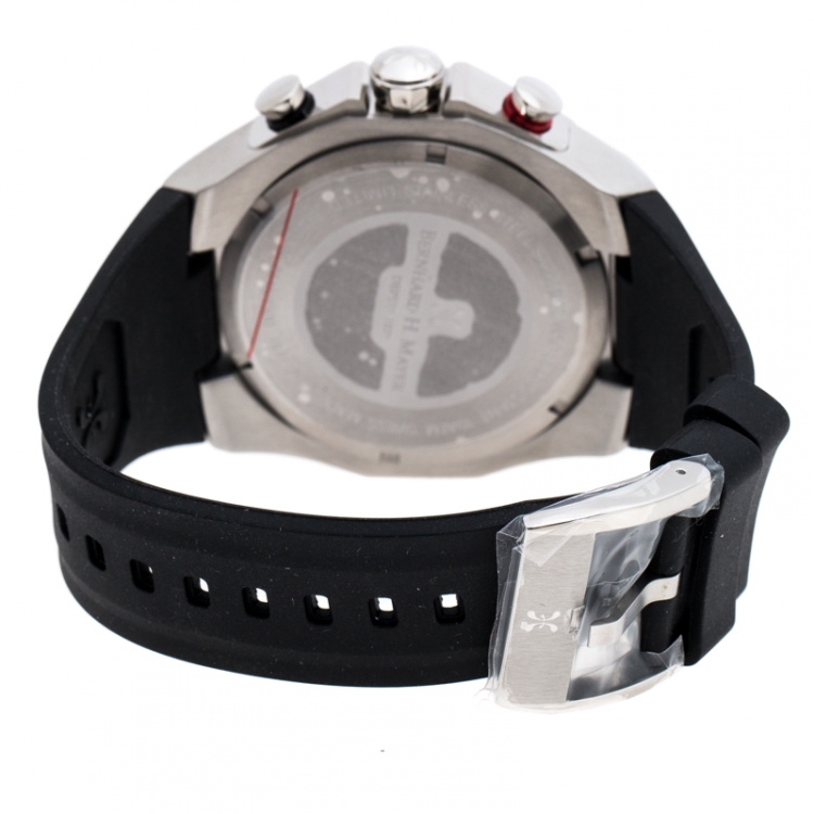 Pre Owned Bernhard H. Mayer White Stainless Steel Striker Victory Men's Wristwatch 52 mm