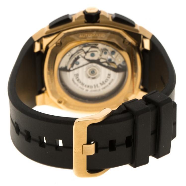 Pre Owned Bernhard H Mayer Grey Stainless Steel Exemplar Rose Gold Limited Edition Men's Wristwatch 46 mm