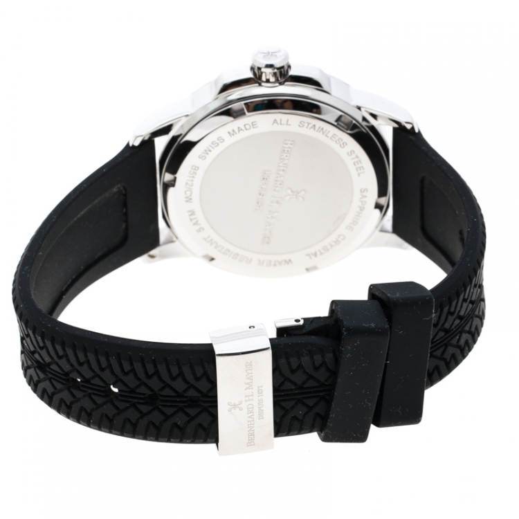 Pre Owned Bernhard H. Mayer Blue Stainless Steel Drift Men's Wristwatch 44 mm