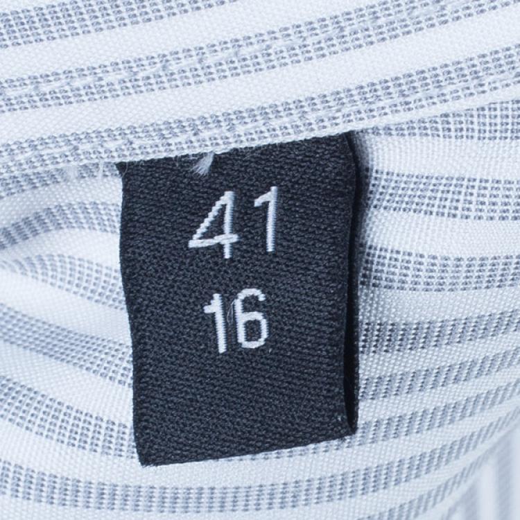 Pre Owned BOSS By Hugo Boss Men's Striped Formal Shirt L