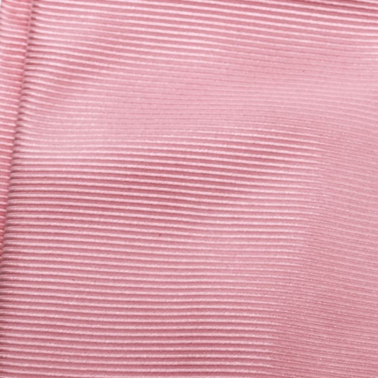 Pre Owned Boss By Hugo Boss Pink Self Striped Silk Tie
