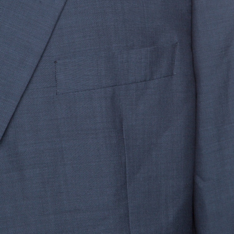 Pre Owned Boss By Hugo Boss Grey Wool Mohair Passolini Tailored Blazer 4XL