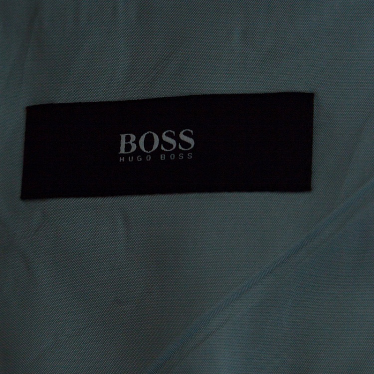 Pre Owned Boss By Hugo Boss Grey Wool Mohair Passolini Tailored Blazer 4XL