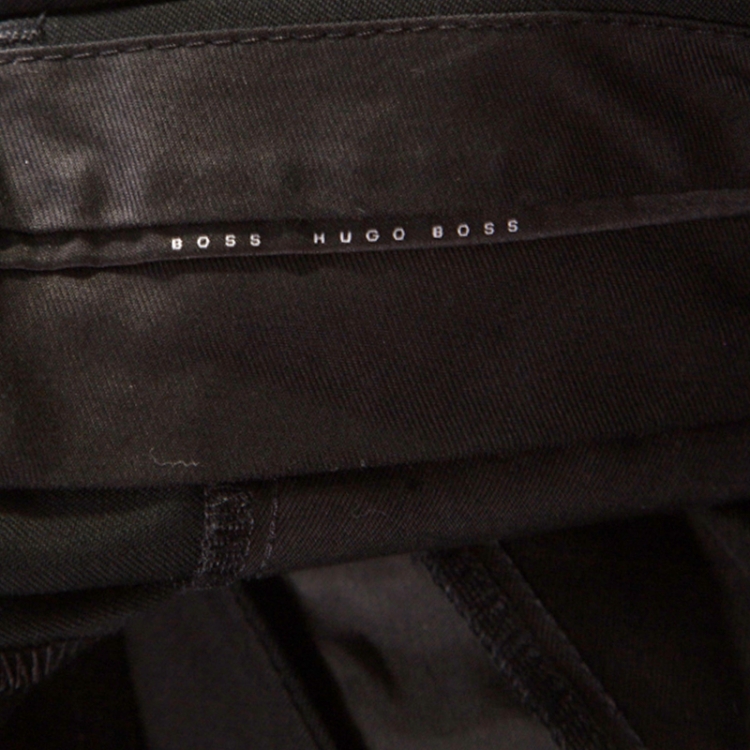 Pre Owned Boss by Hugo Boss Black Wool Pasolini/Movie Suit 2XL