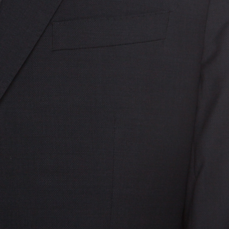 Pre Owned Boss by Hugo Boss Navy Blue Wool Tailored Genius Suit XXL