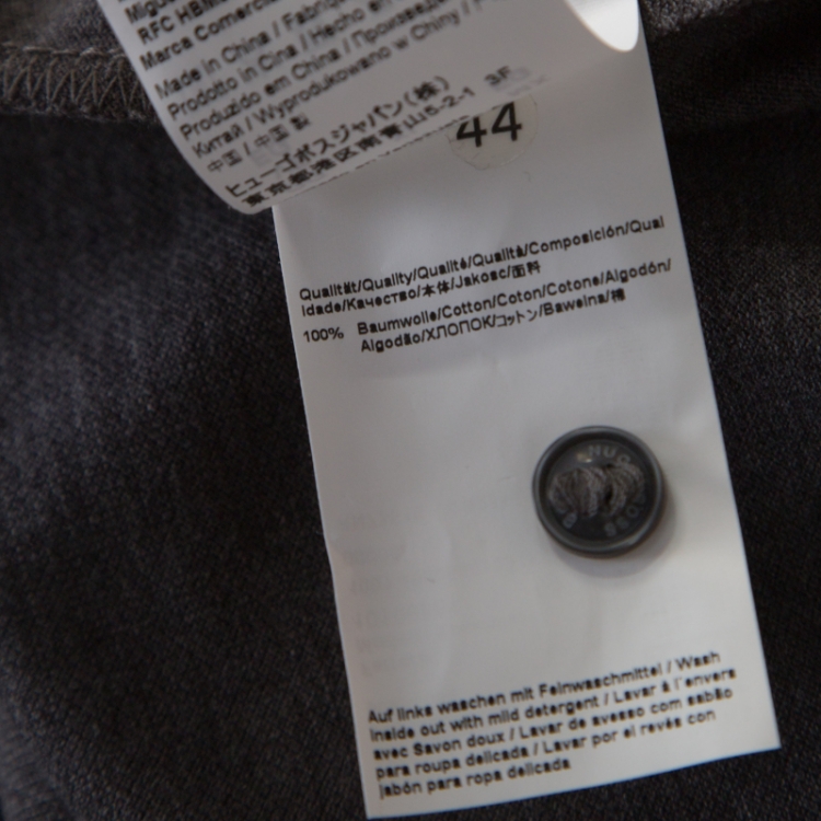 Pre Owned Boss By Hugo Boss Grey Pima Cotton Short Sleeve Polo T Shirt XL