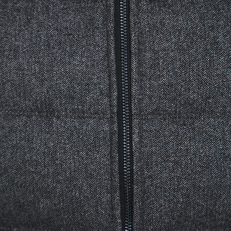 Pre Owned Boss By Hugo Boss Grey Wool Reversible Darnom2 Puffer Jacket L