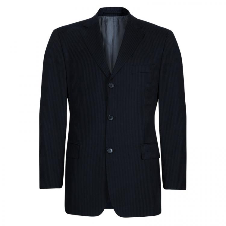 Pre Owned Boss By Hugo Boss Men's Pinstripe Suit M