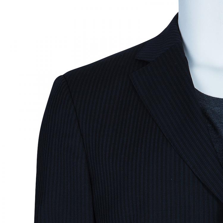 Pre Owned Boss By Hugo Boss Men's Pinstripe Suit M