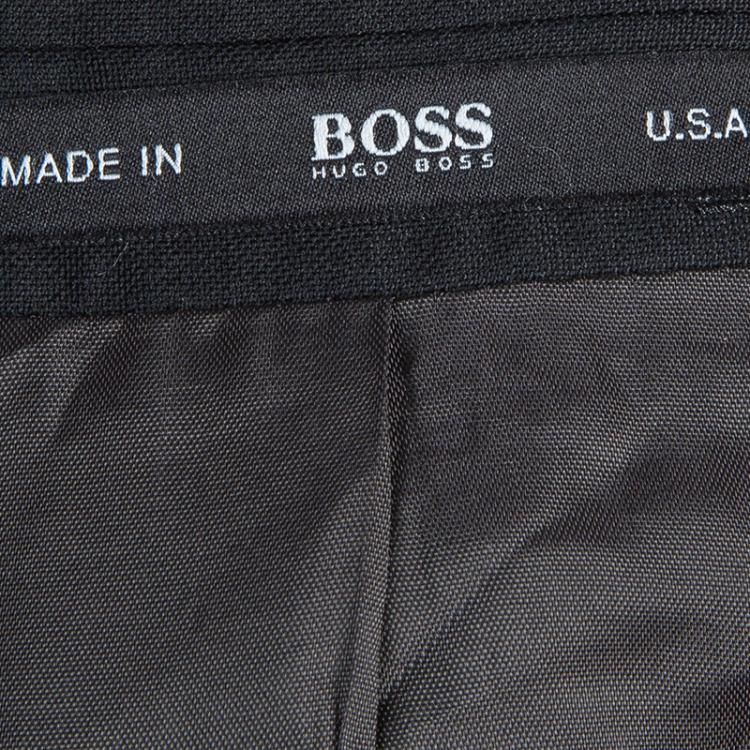 Pre Owned Boss By Hugo Boss Black Regular Fit Tailored Suit M