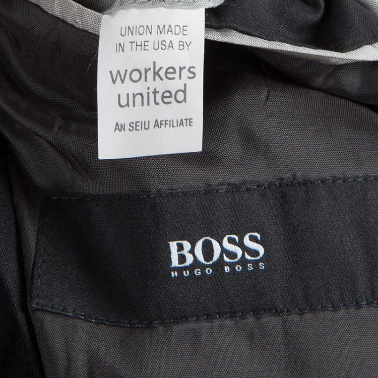 Pre Owned Boss By Hugo Boss Black Regular Fit Tailored Suit M
