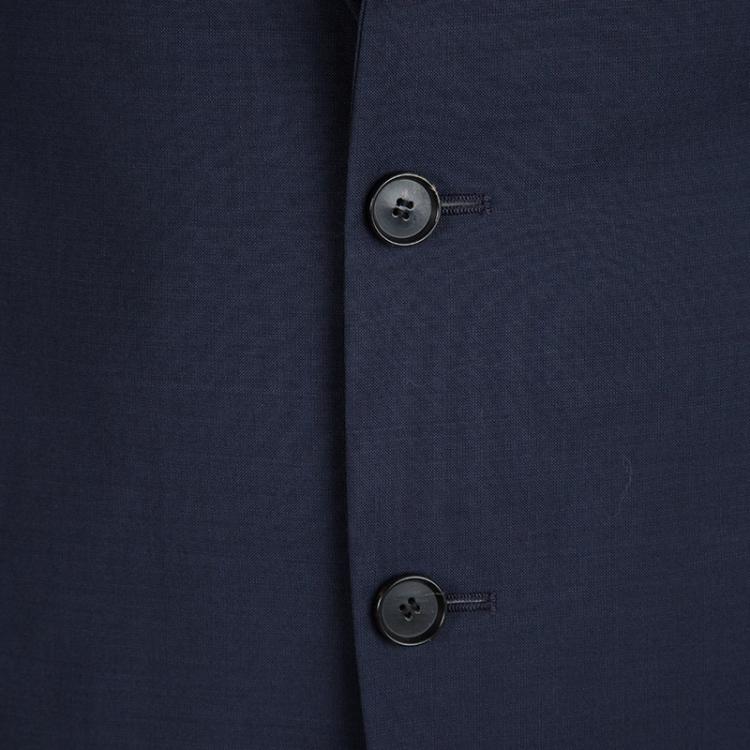 مملوكة مسبقًا Boss By Hugo Boss Blue Wool Blazer XL
