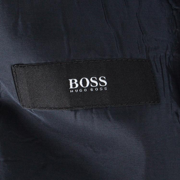 مملوكة مسبقًا Boss By Hugo Boss Blue Wool Blazer XL