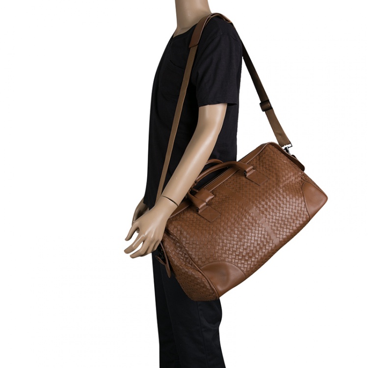 Bottega Veneta - Intrecciato Leather Messenger Bag - Men - Black Bottega  Veneta