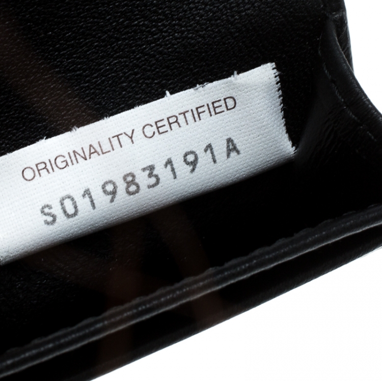 Pre Owned Bottega Veneta Black Intrecciato Leather Card Case